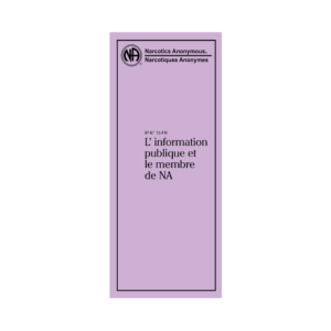 L'info publique et le membre N.A.(Paquet de 10)