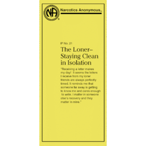 Leaflet The Loner : Staying Clean in Isolation